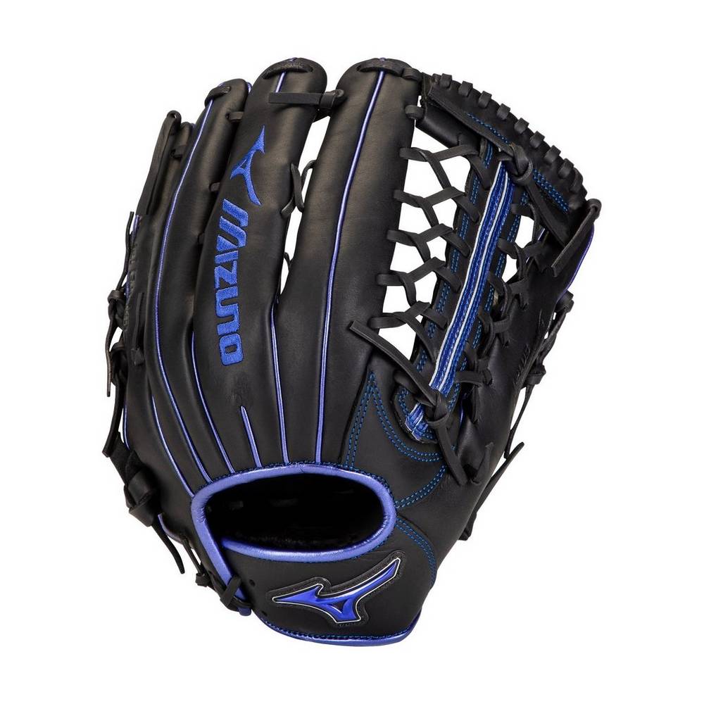 Mens Mizuno MVP Prime SE Outfield 12.75" Baseball Gloves Black/Royal Philippines (NFBEZX243)